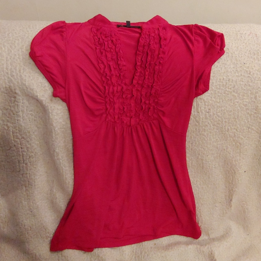 Red dress shirt